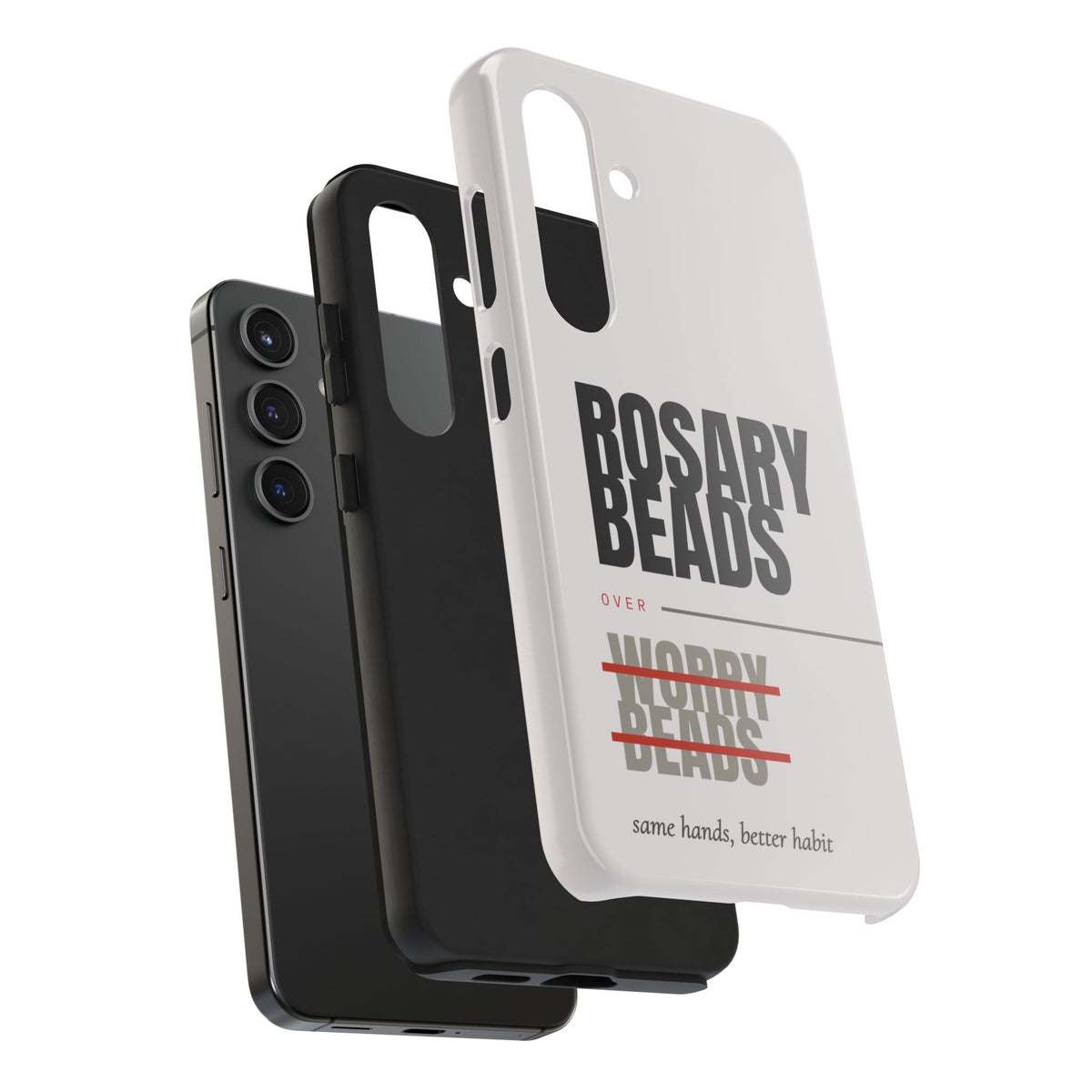 Rosary Beads Over Worry Tough Phone Case