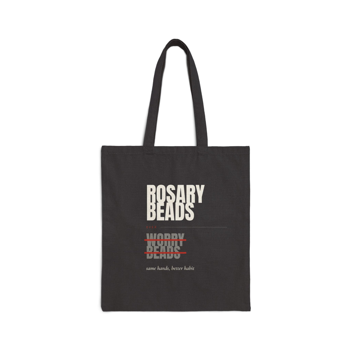 ROSARY BEADS Over Worry Beads Canvas Tote