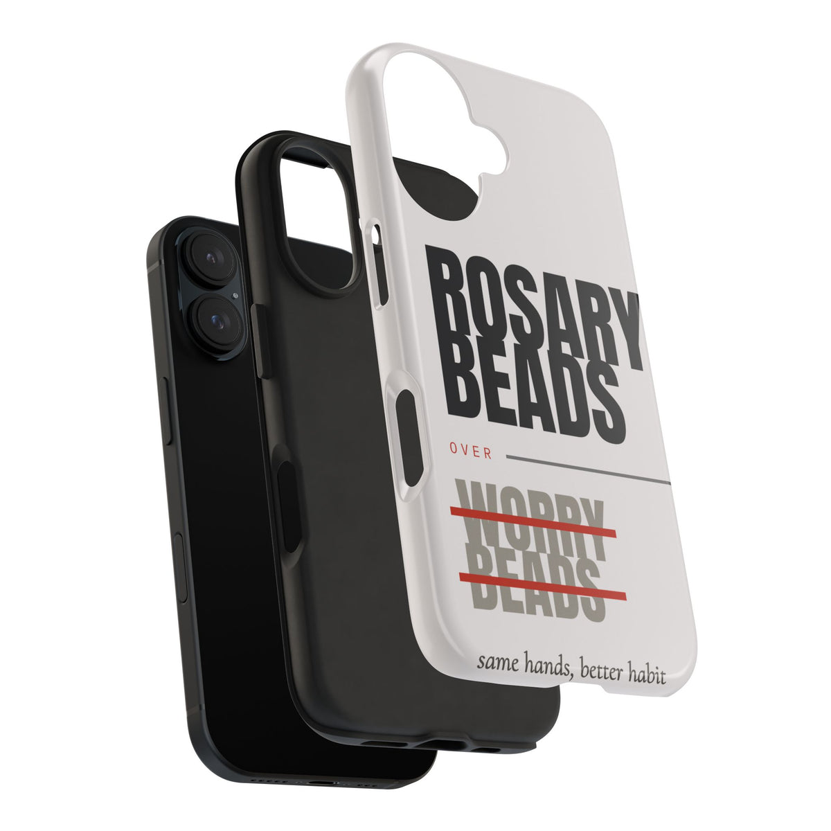 Rosary Beads Over Worry Tough Phone Case