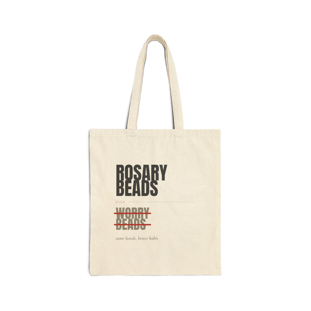 ROSARY BEADS Over Worry Beads Canvas Tote